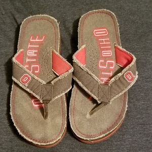 ohio state men's flip flops